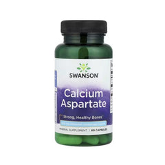 Aspartato de Cálcio 200mg - Swanson - 60 cápsulas - Minerais
