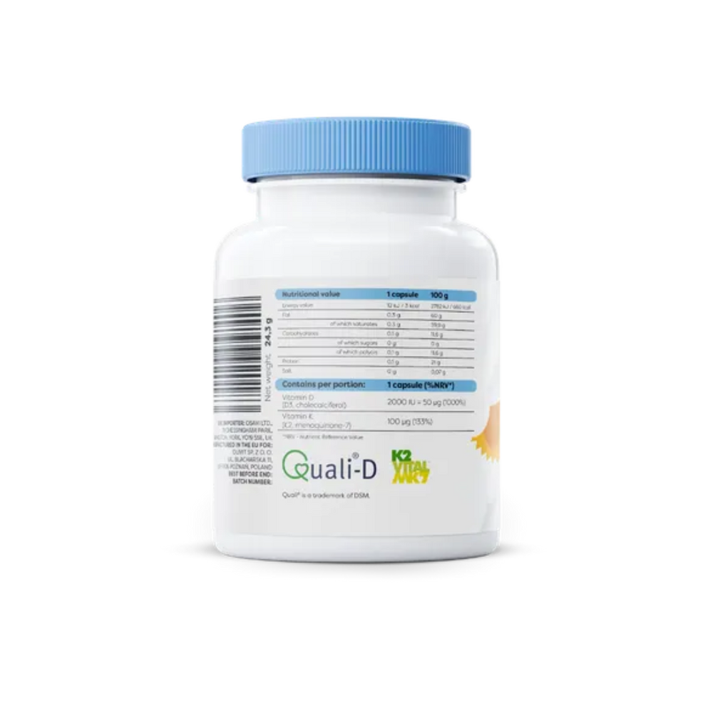 Vitamina D3 2000 IU + K2 (MK7) 100 mcg - Osavi