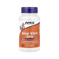 Aloe Vera Gels – NOW Foods – 100 Softgels - Saúde e Bem Estar