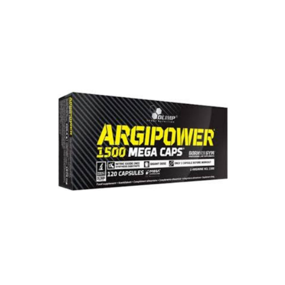ArgiPower 1500 Mega Caps – Olimp Sport Nutrition – 120 Cápsulas - Aminoácidos