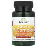 Complexo B Ativado de Alta Biodisponibilidade - Swanson - 60 cápsulas - Vitamina