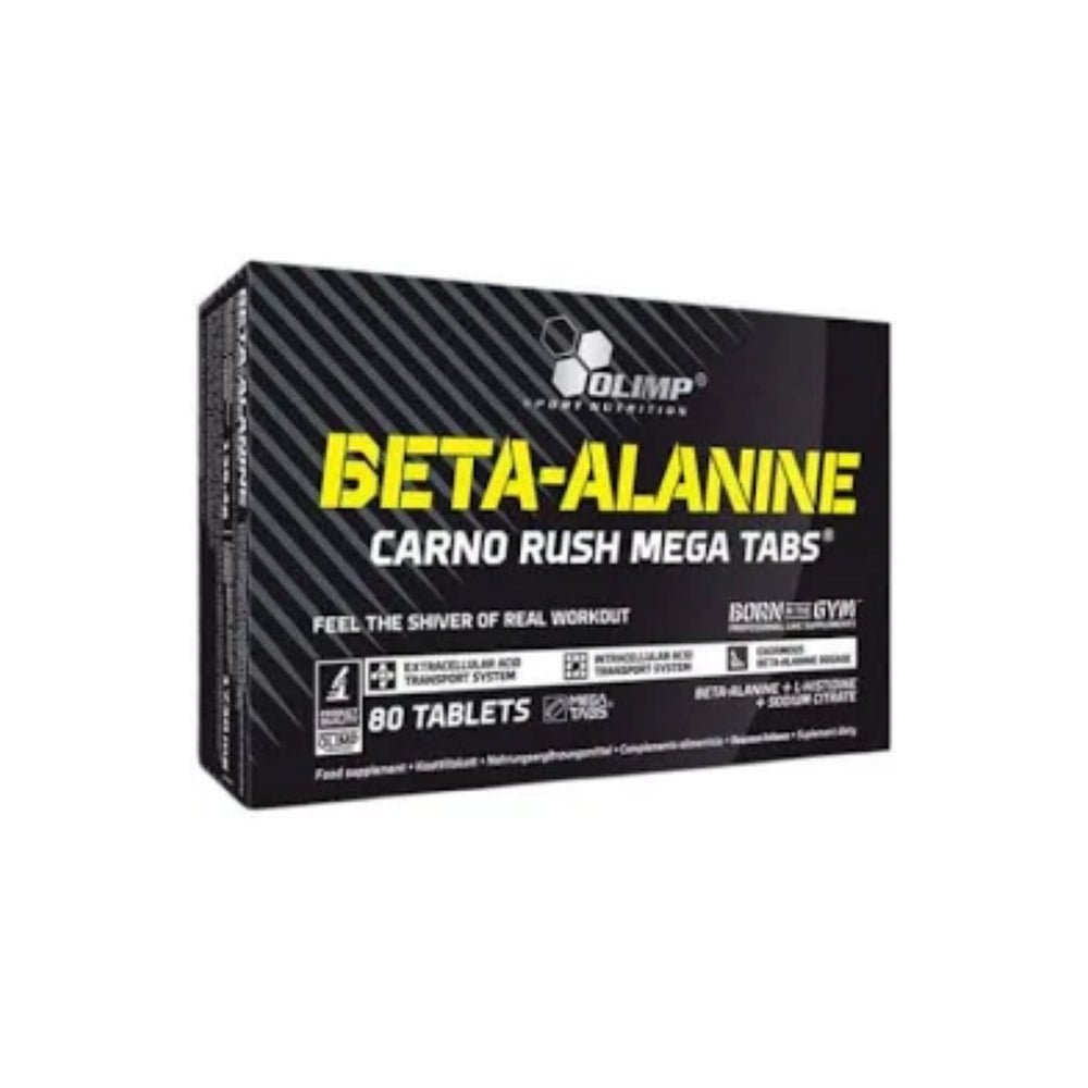 Beta-Alanine Carno Rush Mega Tabs – Olimp – 80 Comprimidos - Aminoácidos