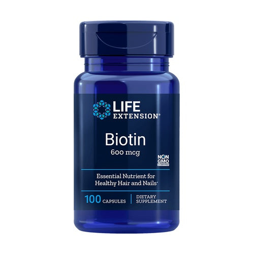 Biotina 600mcg - Life Extension - 100 Cápsulas - Vitamina