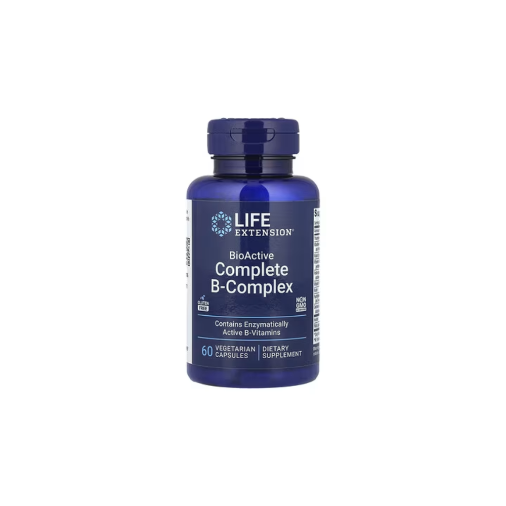 Vitaminas Complexo B Completo Bio-Activo - Life Extension - 60 Cápsulas