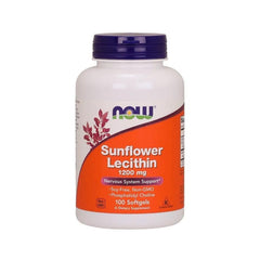 Lecitina de Girassol 1200mg - NOW Foods - 100 Cápsulas - Saúde e Bem Estar