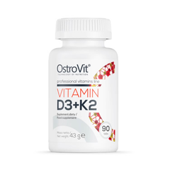Vitamina D3 2000 IU + K2 100 mcg – OstroVit – 90 Cápsulas