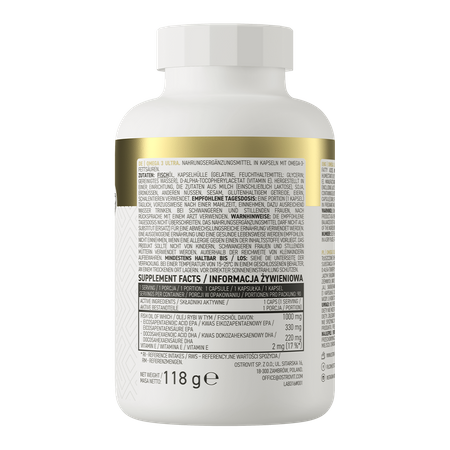 Omega 3 Ultra - OstroVit - 90 Cápsulas - Antioxidante