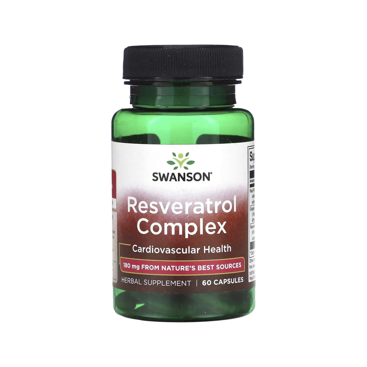 Complexo Resveratrol 180mg - Swanson - 60 Cápsulas - Saúde e Bem Estar