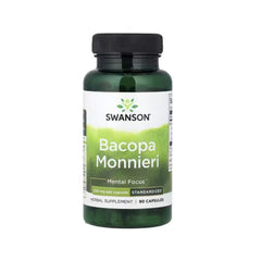 Bacopa monnieri 250 mg - Swanson - 90 Cápsulas - Saúde e Bem Estar