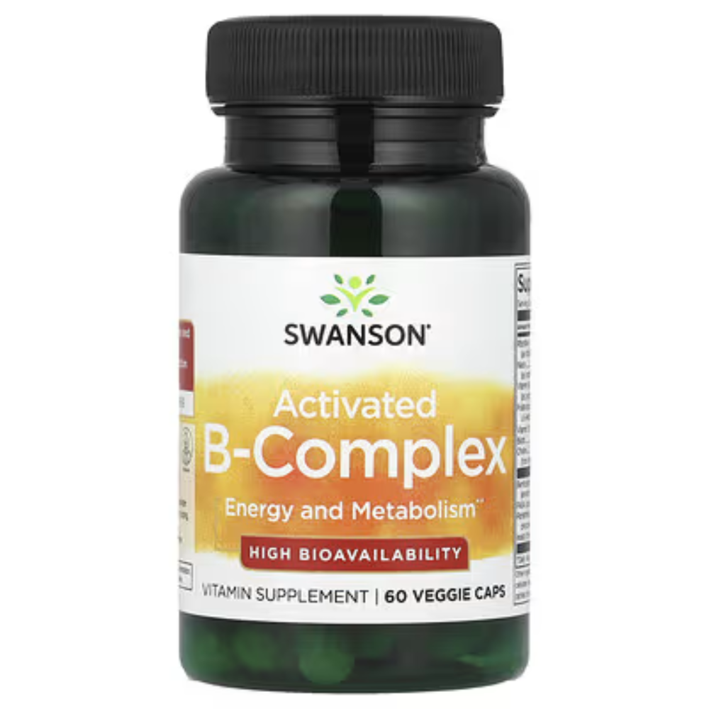 Complexo B Ativado de Alta Biodisponibilidade - Swanson - 60 cápsulas - Vitamina