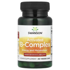 Complexo B Ativado de Alta Biodisponibilidade - Swanson - 60 cápsulas - Vitamina