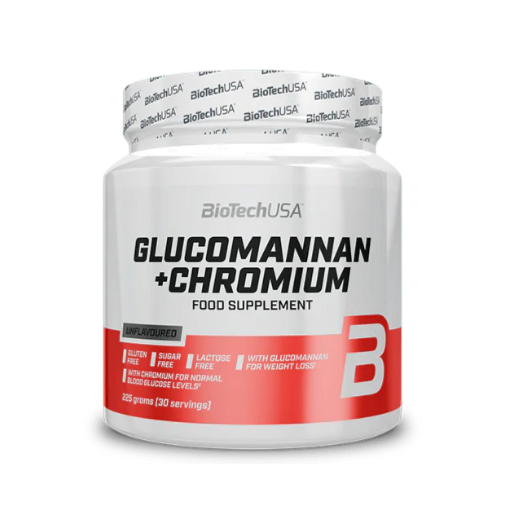 Prebiótico Glucumanano + Crómio - BioTechUSA - 225 g (30 doses)