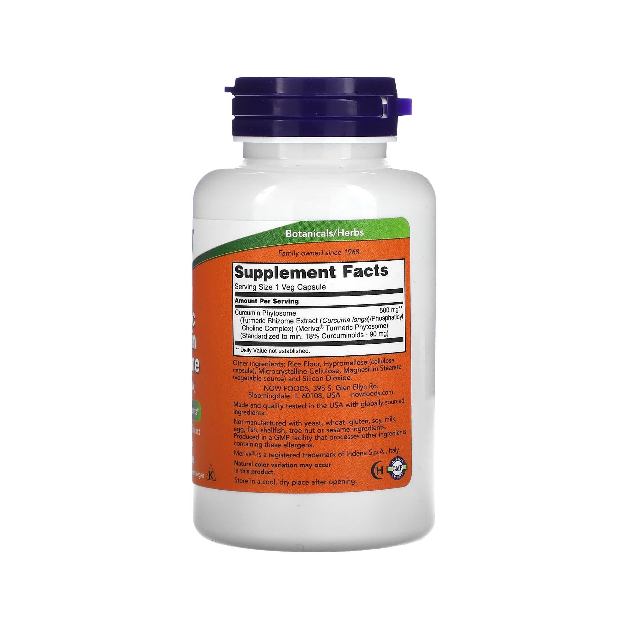 Turmeric Curcumin Phytosome - NOW Foods - 60 Cápsulas - Saúde e Bem Estar