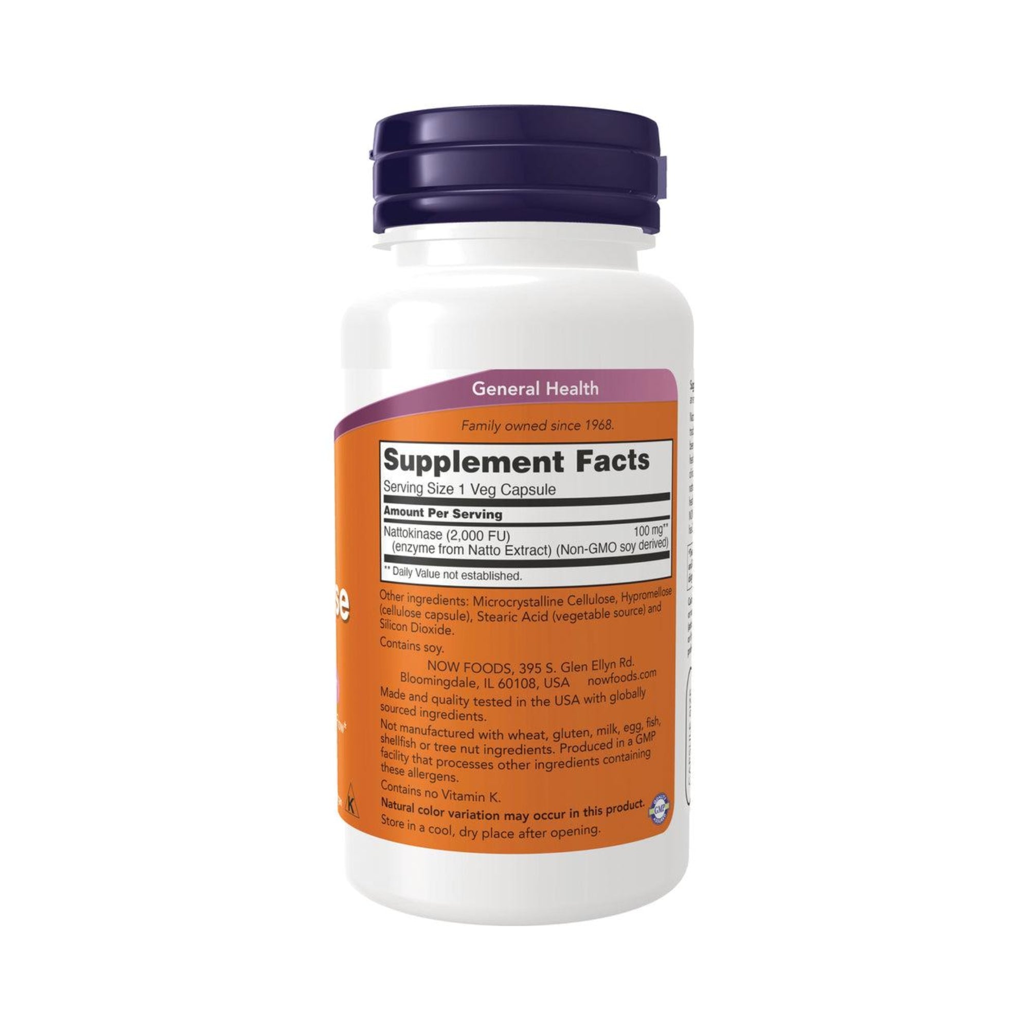 Nattokinase 100 mg - NOW Foods - 60 Cápsulas - Saúde e Bem Estar