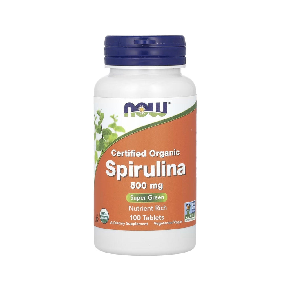 Spirulina Orgânica 500mg - NOW Foods - 100 Cápsulas - Saúde e Bem Estar
