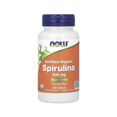 Spirulina Orgânica 500mg - NOW Foods - 100 Cápsulas - Saúde e Bem Estar