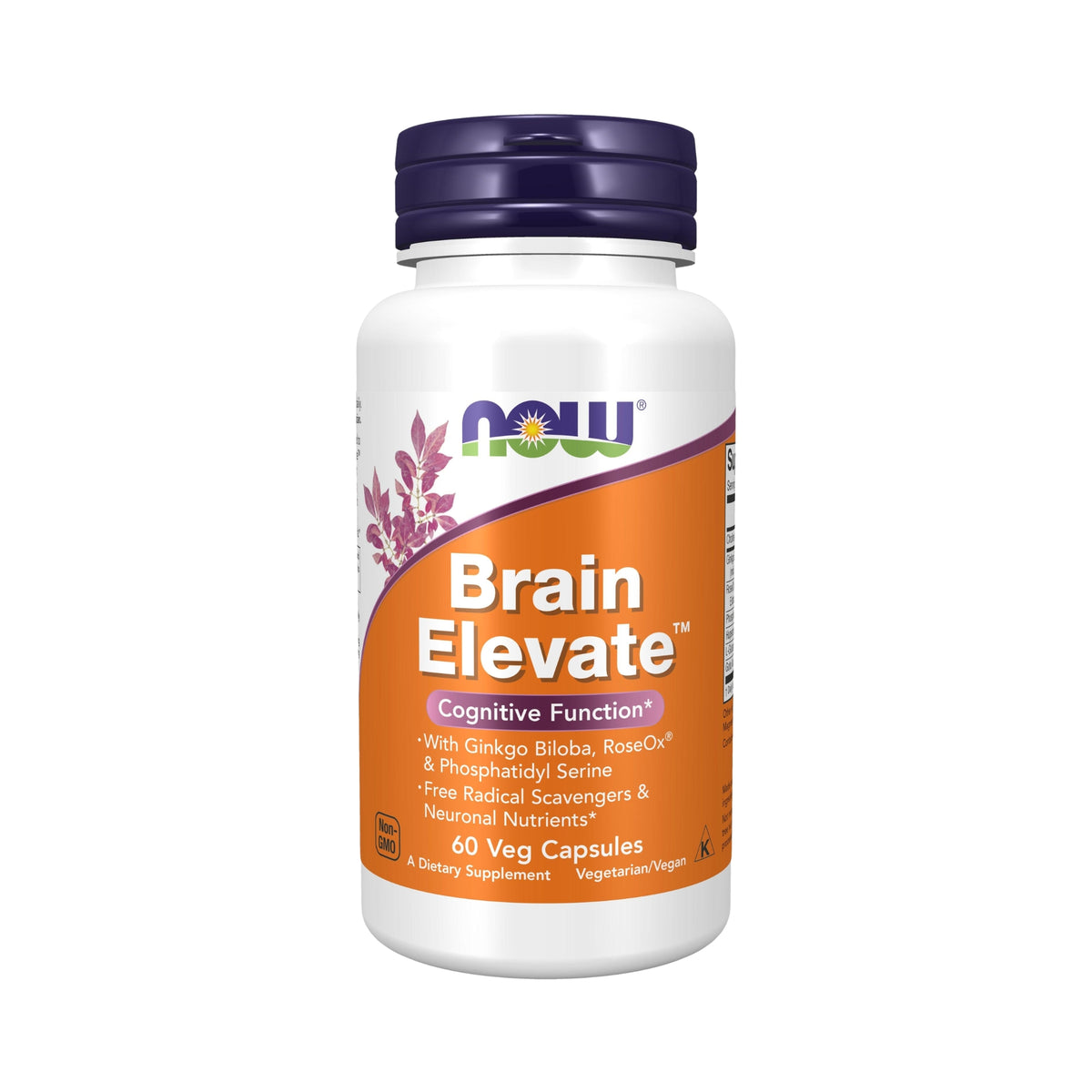 Brain Elevate - NOW Foods - 60 Cápsulas - Saúde e Bem Estar