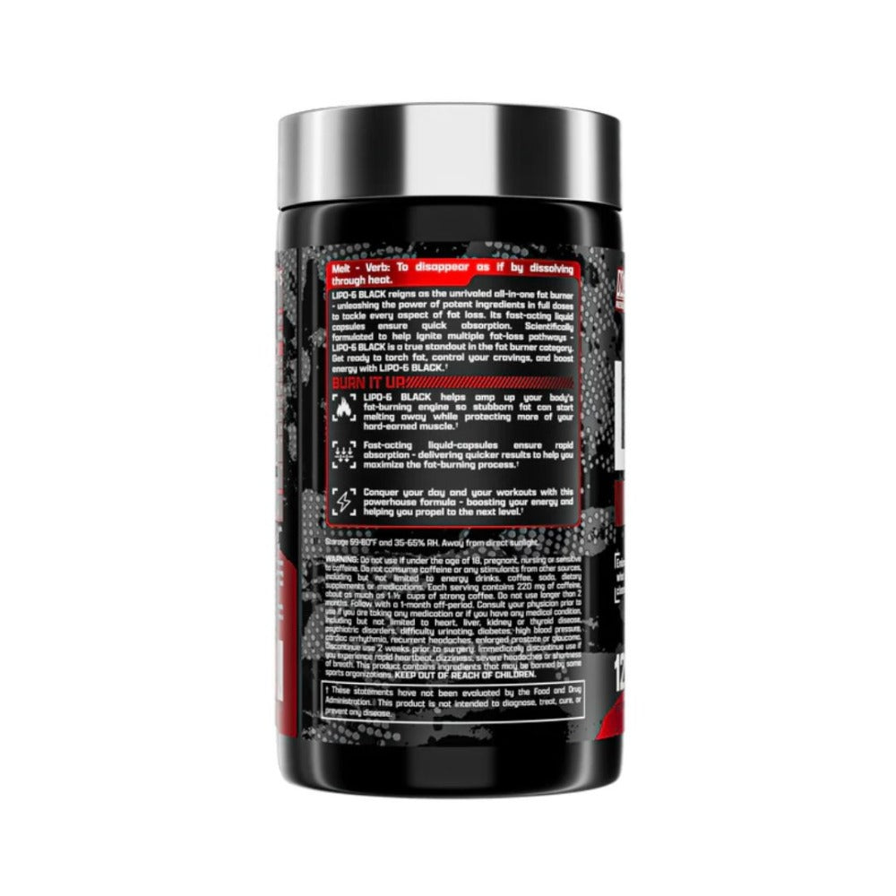 Lipo 6 Black - Nutrex - 120 cápsulas - Termogénico