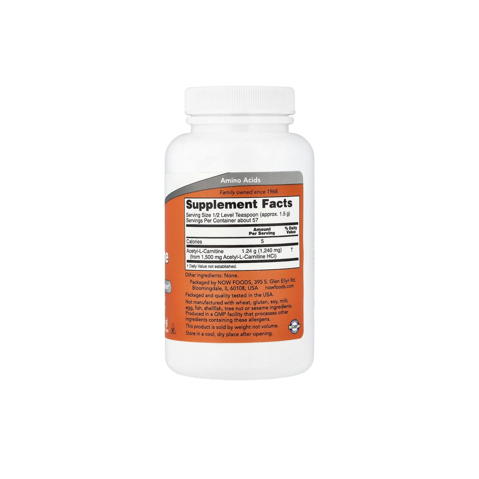 Acetil L-Carnitina em Pó - NOW Foods - 85 gramas - Saúde e Bem Estar