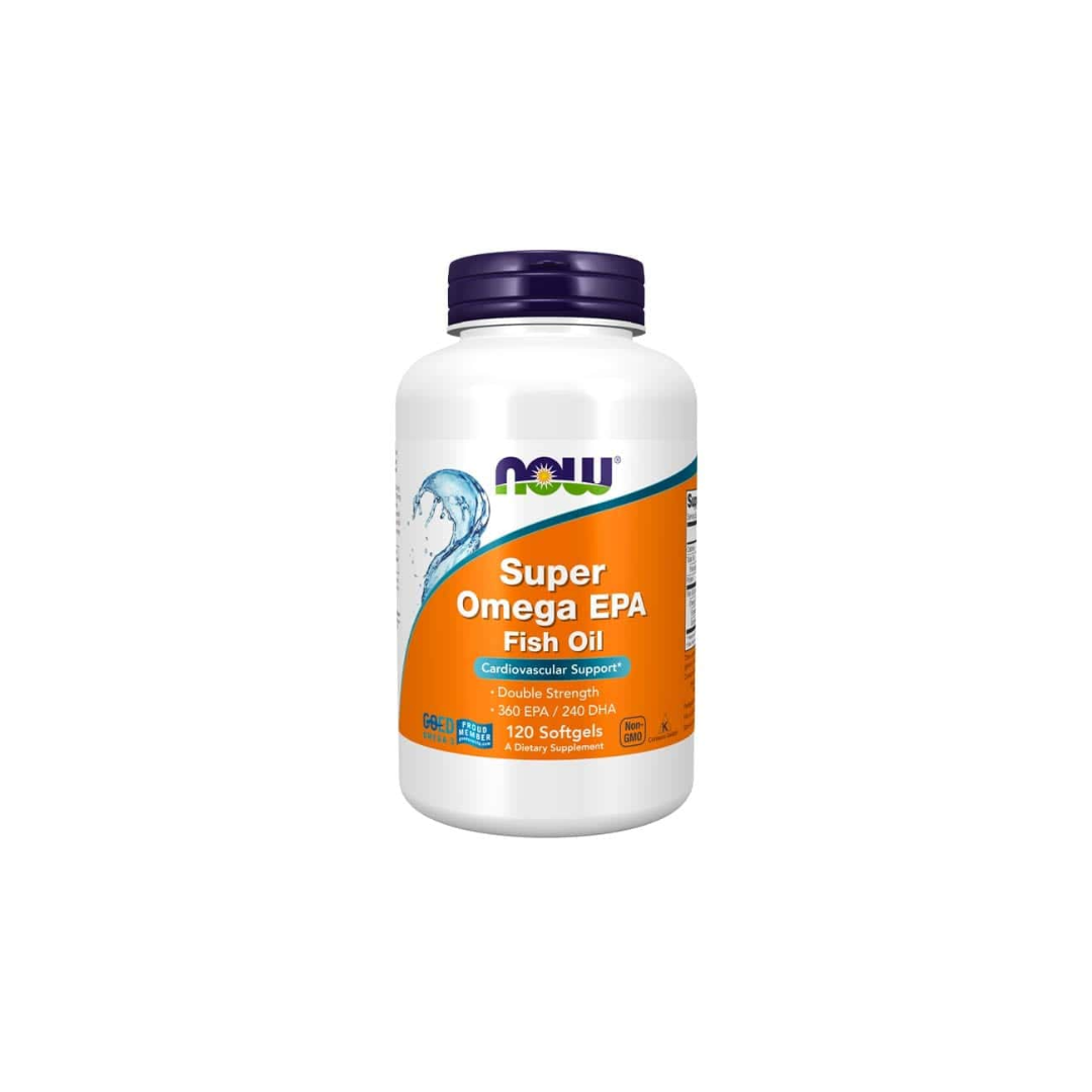 Super Omega EPA Fish Oil - NOW Foods - 120 Cápsulas - Antioxidante