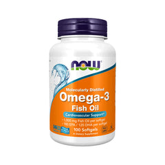 Omega 3 1000mg – NOW Foods – 100 Softgels - Antioxidante