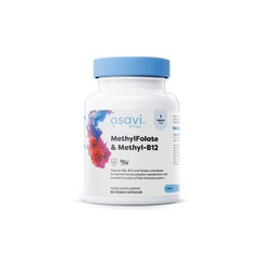 Metilfolato + Metil-B12 (Metilcobalamina) - Osavi - 60 e 120 Cápsulas - Vitamina