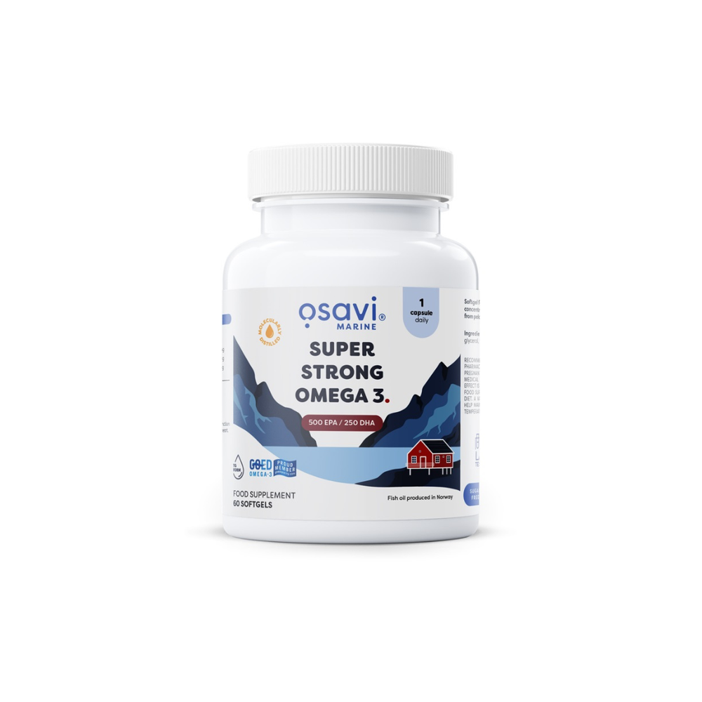 Omega 3 Super Forte, 500 EPA & 250 DHA - Osavi - 60 Cápsulas - Antioxidante