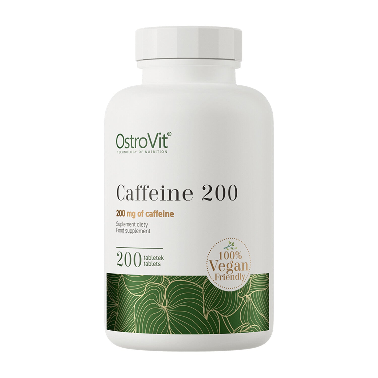 Cafeína 200mg - Ostrovit - 200 Cápsulas - Pré-Treino