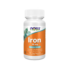 Ferro 18mg - NOW Foods - 120 Cápsulas - Minerais