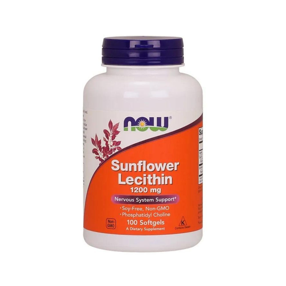 Lecitina de Girassol 1200mg - NOW Foods - 100 Cápsulas - Saúde e Bem Estar