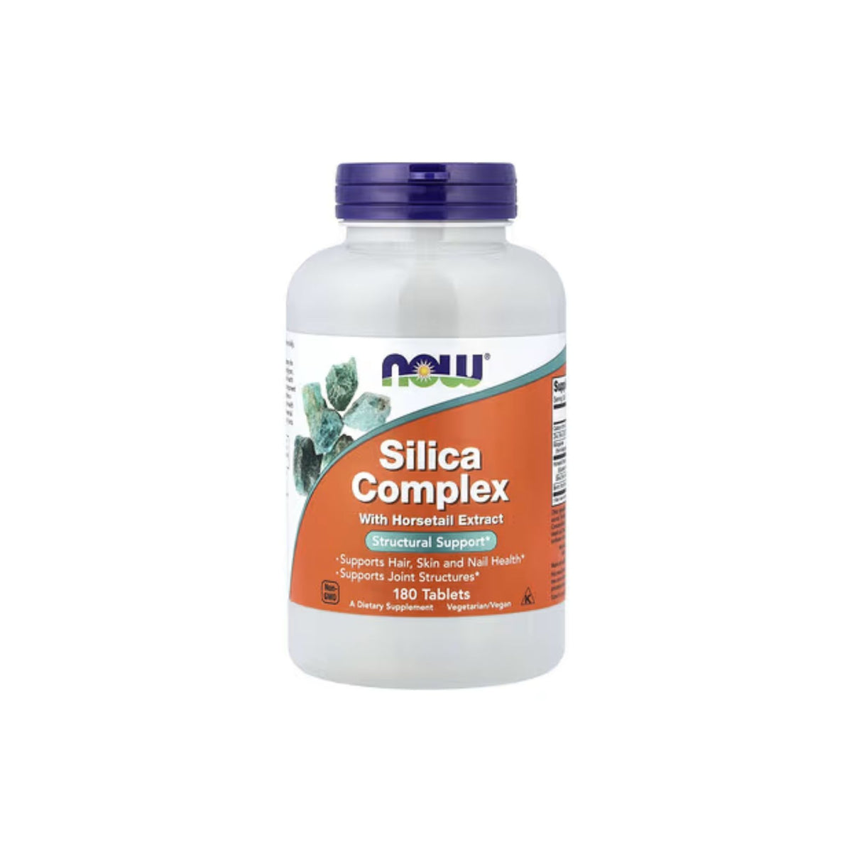 Silica Complex Com Extrato de Cavalinha - NOW Foods – 180 Comprimidos - Colágeno