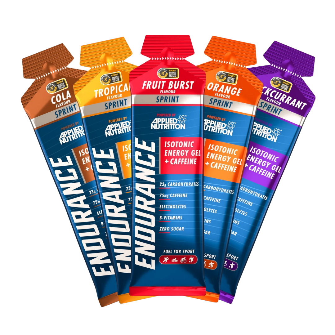 Endurance Sprint Gel com Cafeína - 60ml e 20 Unidades - Applied Nutrition - Laranja - Hidratação