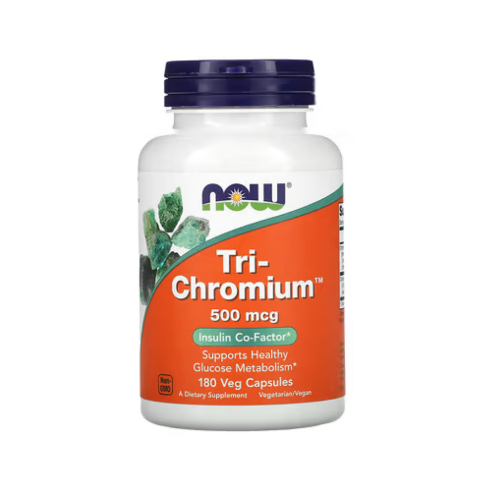 Tri-Crómio 500mcg – NOW Foods – 90 Cápsulas - Saúde e Bem Estar
